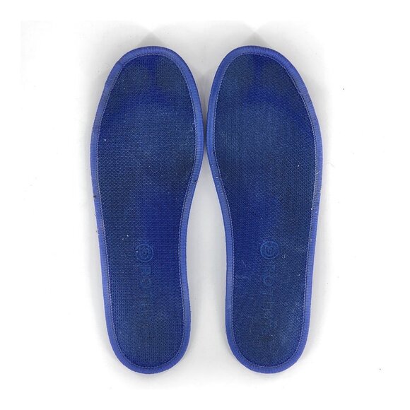 ROTHY'S The Chelsea Boot Slip On  High Top Sneakers in Navy Knit - Picture 11 of 12